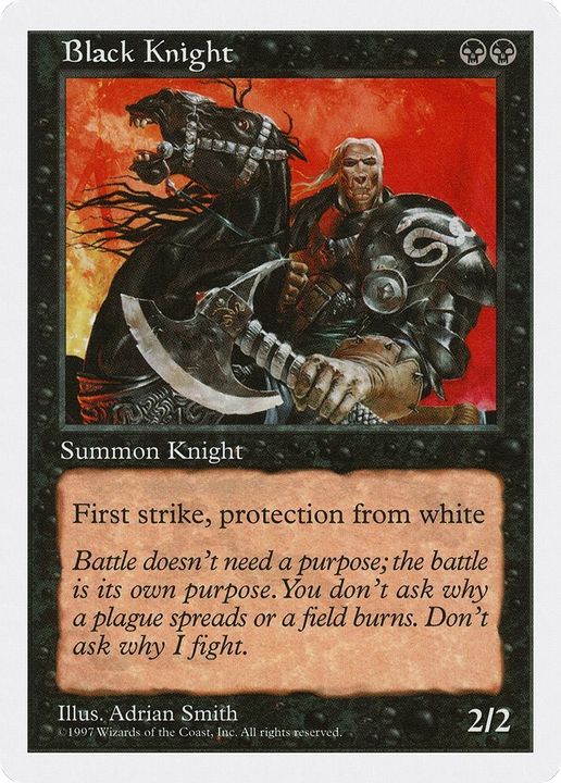 Black Knight in the group Magic the Gathering / Types / Creatures / Human at Proxyprinters.com (58490)