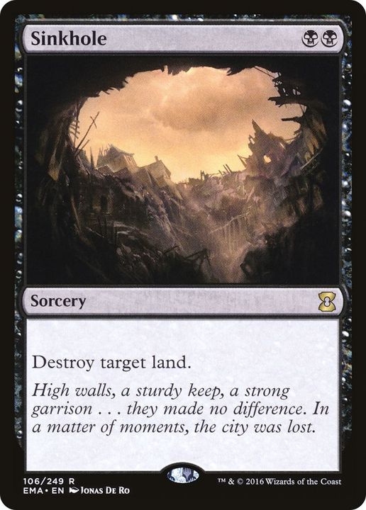 Sinkhole in the group Magic the Gathering / Types / Colors / Black at Proxyprinters.com (58594)