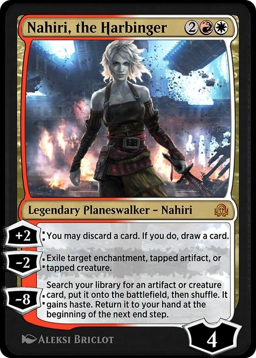 Nahiri, the Harbinger in the group Magic the Gathering / Types / Colors / Multicolors / R, W at Proxyprinters.com (58606)