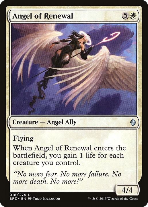 Angel of Renewal in the group Magic the Gathering / Sets / Battle for Zendikar Tokens at Proxyprinters.com (5861)