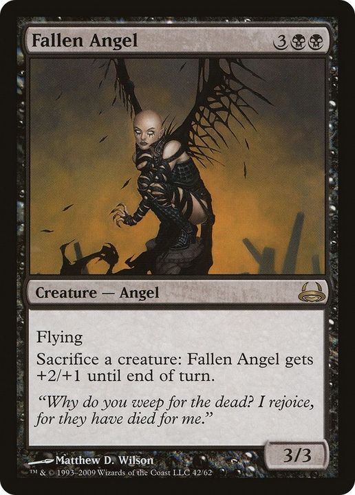 Fallen Angel in the group Magic the Gathering / Types / Colors / Black at Proxyprinters.com (58619)