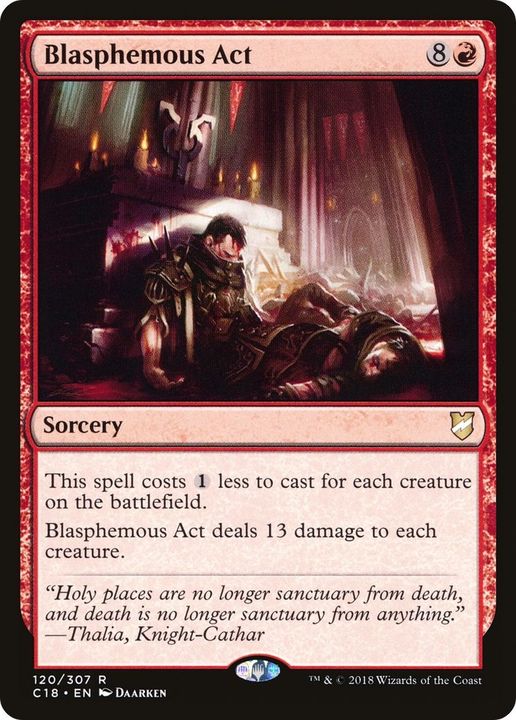 Blasphemous Act in the group Magic the Gathering / Sets / Commander 2018 at Proxyprinters.com (58623)