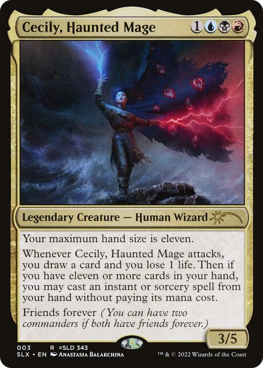 Cecily, Haunted Mage in the group Magic the Gathering / Types / Colors / Multicolors / B, R, U at Proxyprinters.com (58624)