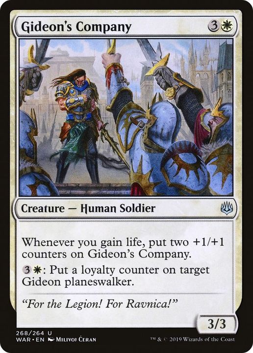 Gideon's Company in the group Magic the Gathering / Sets / War of the Spark Promos at Proxyprinters.com (58630)