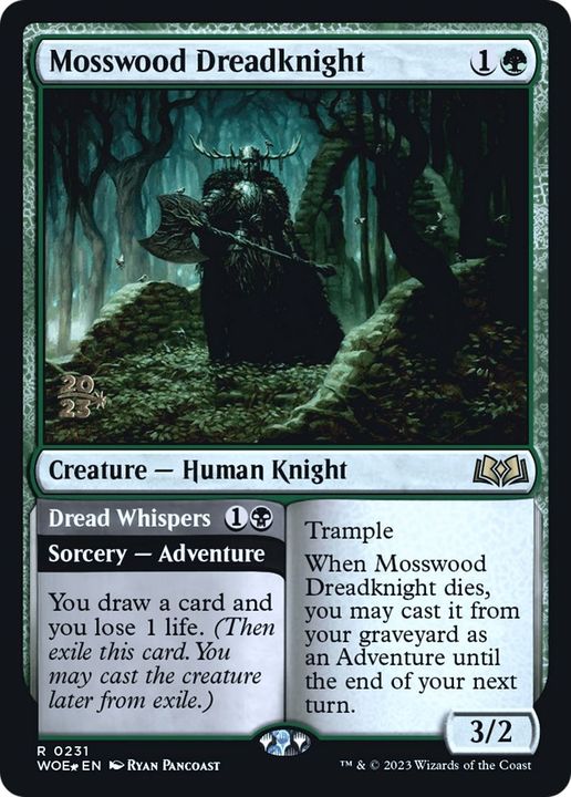 Mosswood Dreadknight // Dread Whispers in the group Magic the Gathering / Types / Creatures / Human at Proxyprinters.com (58635)