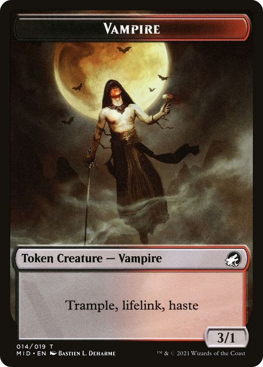 Vampire in the group Magic the Gathering / Sets / Innistrad: Midnight Hunt Tokens at Proxyprinters.com (5868)