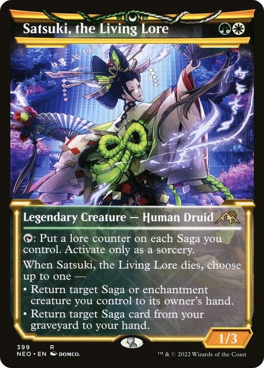 Satsuki, the Living Lore in the group Magic the Gathering / Sets / Kamigawa: Neon Dynasty at Proxyprinters.com (58708)