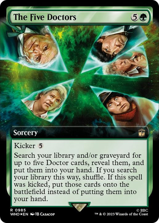 The Five Doctors in the group Magic the Gathering / Types / Colors / Green at Proxyprinters.com (58725)