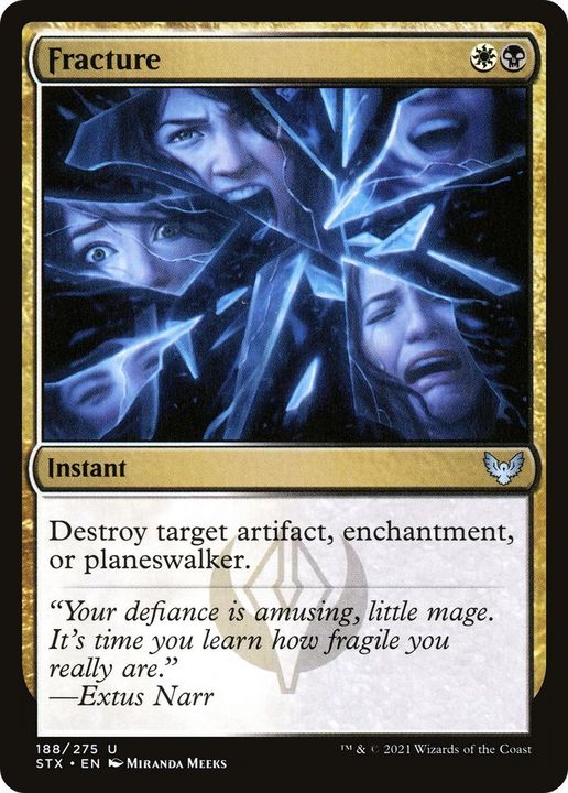 Fracture in the group Magic the Gathering / Types / Colors / Multicolors / B, W at Proxyprinters.com (58783)