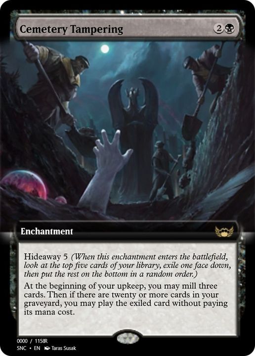 Cemetery Tampering in the group Magic the Gathering / Types / Enchantment / Enchantment at Proxyprinters.com (5879)