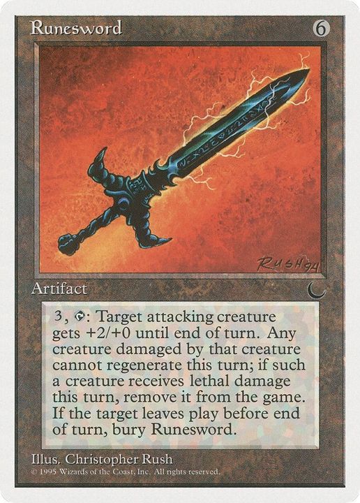 Runesword in the group Magic the Gathering / Types / Artifacts / Artifact at Proxyprinters.com (58802)