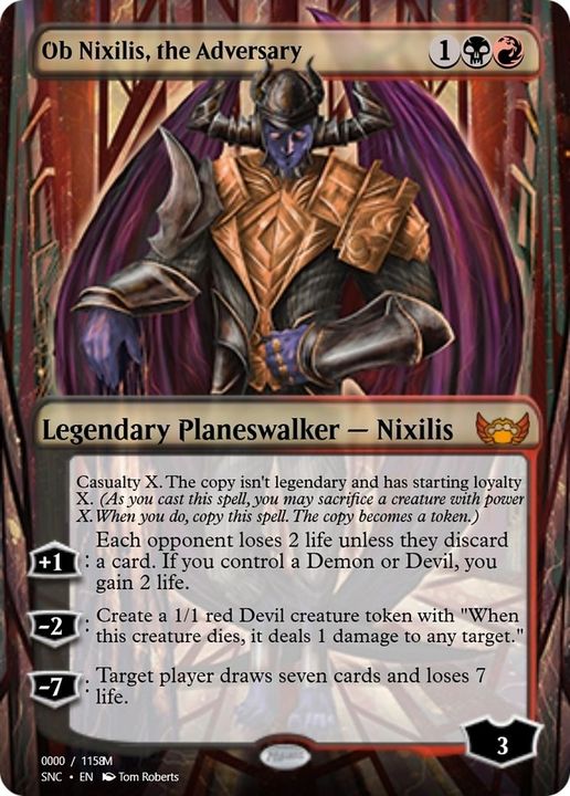 Ob Nixilis, the Adversary in the group Magic the Gathering / Types / Colors / Multicolors / B, R at Proxyprinters.com (58835)