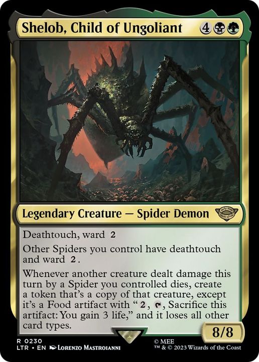 Shelob, Child of Ungoliant in the group Magic the Gathering / Types / Colors / Multicolors / B, G at Proxyprinters.com (58868)