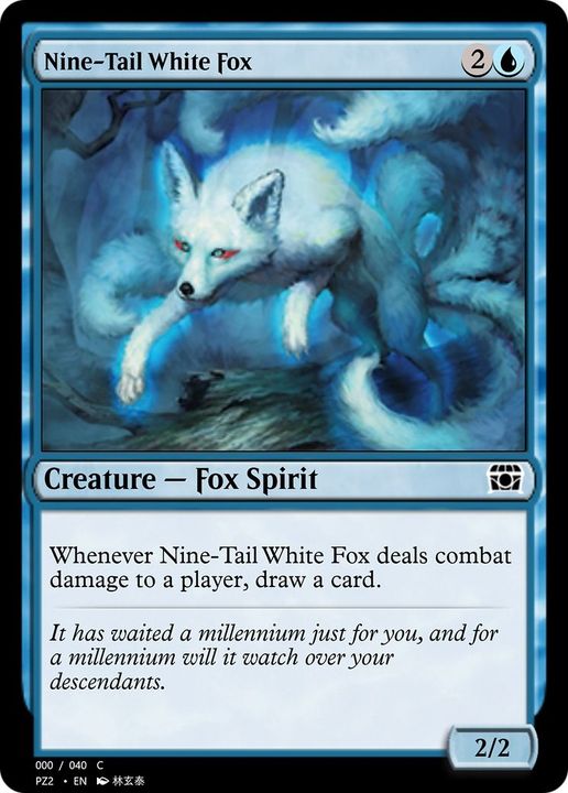 Nine-Tail White Fox in the group Magic the Gathering / Types / Colors / Blue at Proxyprinters.com (58888)