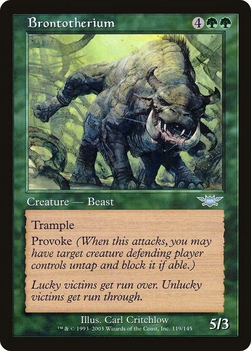 Brontotherium in the group Magic the Gathering / Types / Colors / Green at Proxyprinters.com (58915)