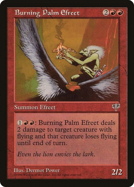 Burning Palm Efreet in the group Magic the Gathering / Types / Colors / Red at Proxyprinters.com (58968)