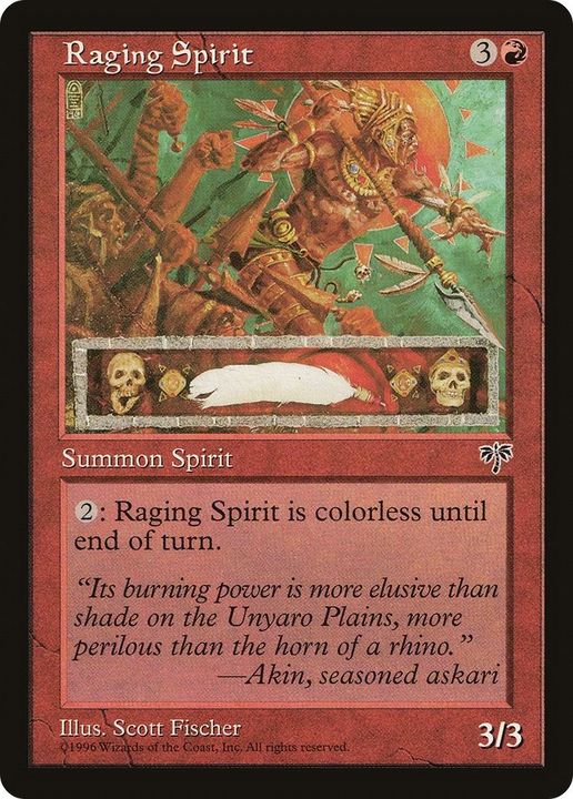 Raging Spirit in the group Magic the Gathering / Types / Colors / Red at Proxyprinters.com (58973)