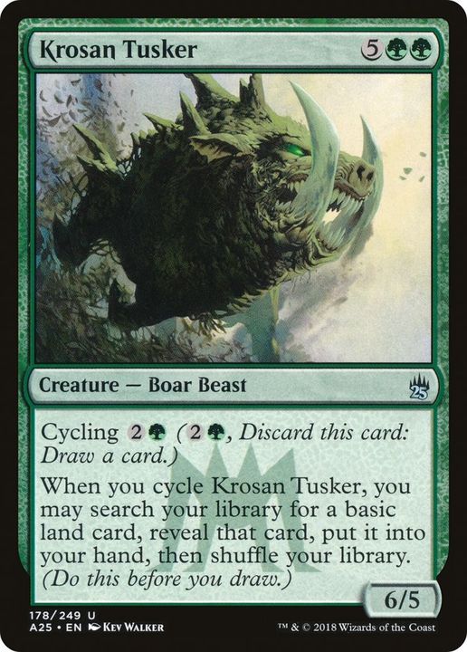 Krosan Tusker in the group Magic the Gathering / Types / Colors / Green at Proxyprinters.com (59008)