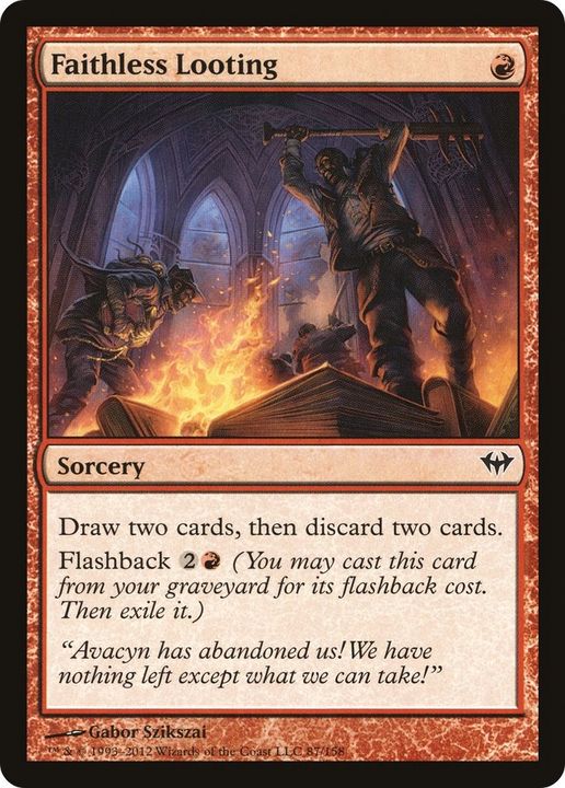 Faithless Looting in the group Magic the Gathering / Types / Colors / Red at Proxyprinters.com (59011)