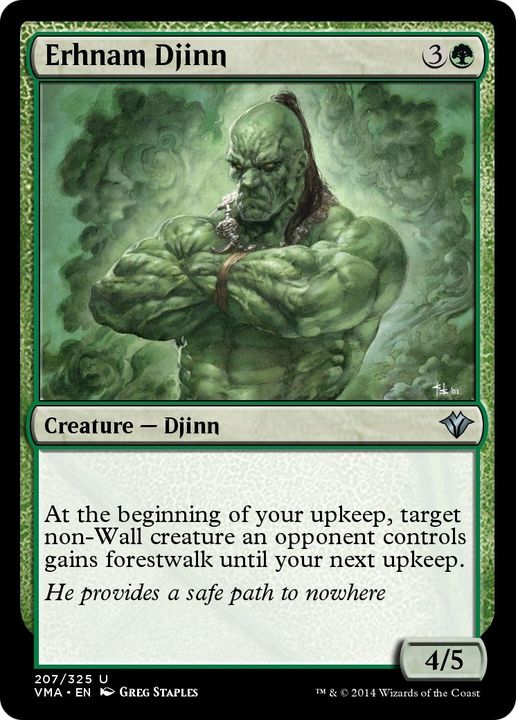 Erhnam Djinn in the group Magic the Gathering / Types / Colors / Green at Proxyprinters.com (59013)