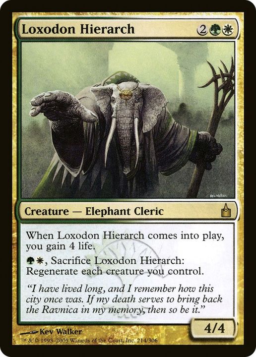 Loxodon Hierarch in the group Magic the Gathering / Types / Colors / Multicolors / G, W at Proxyprinters.com (59062)