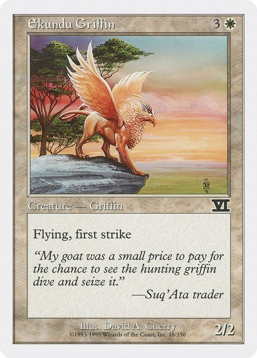 Ekundu Griffin in the group Magic the Gathering / Sets / Classic Sixth Edition at Proxyprinters.com (59099)