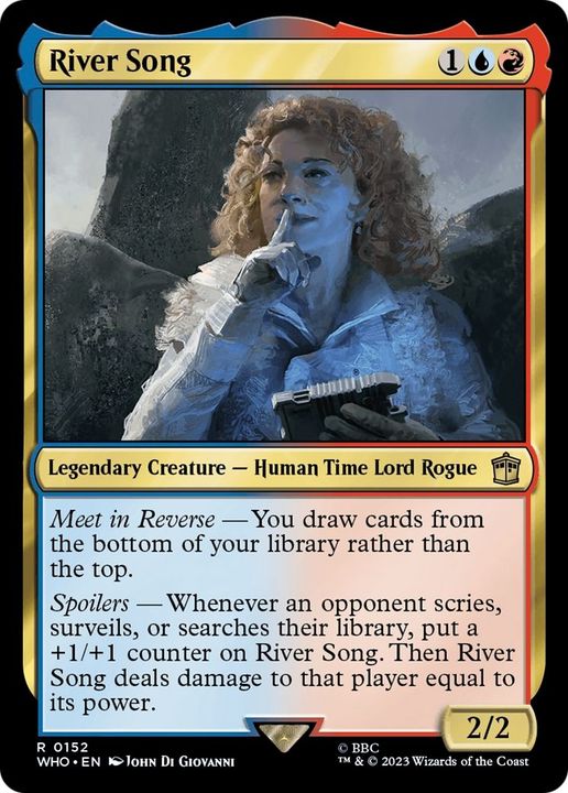 River Song in the group Magic the Gathering / Types / Colors / Multicolors / R, U at Proxyprinters.com (59103)