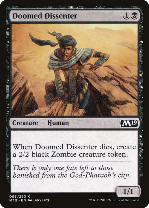 Doomed Dissenter in the group Magic the Gathering / Types / Creatures / Human at Proxyprinters.com (59114)