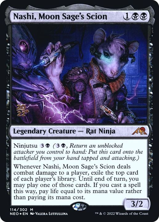 Nashi, Moon Sage's Scion in the group Magic the Gathering / Types / Colors / Black at Proxyprinters.com (59122)