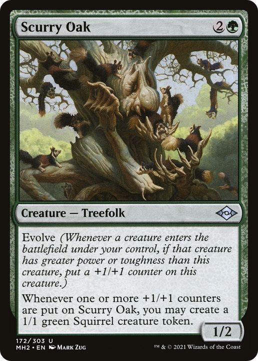 Scurry Oak in the group Magic the Gathering / Types / Colors / Green at Proxyprinters.com (5913)