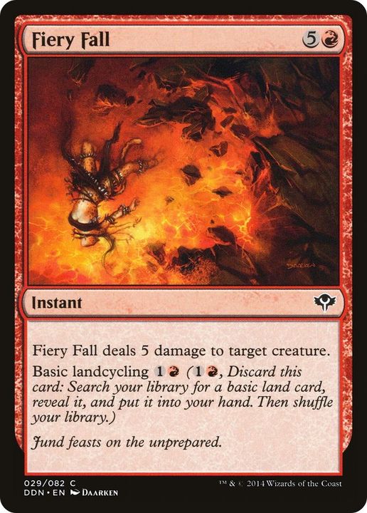 Fiery Fall in the group Magic the Gathering / Sets / Duel Decks: Speed vs. Cunning at Proxyprinters.com (59142)