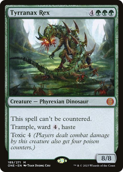 Tyrranax Rex in the group Magic the Gathering / Types / Colors / Green at Proxyprinters.com (5915)