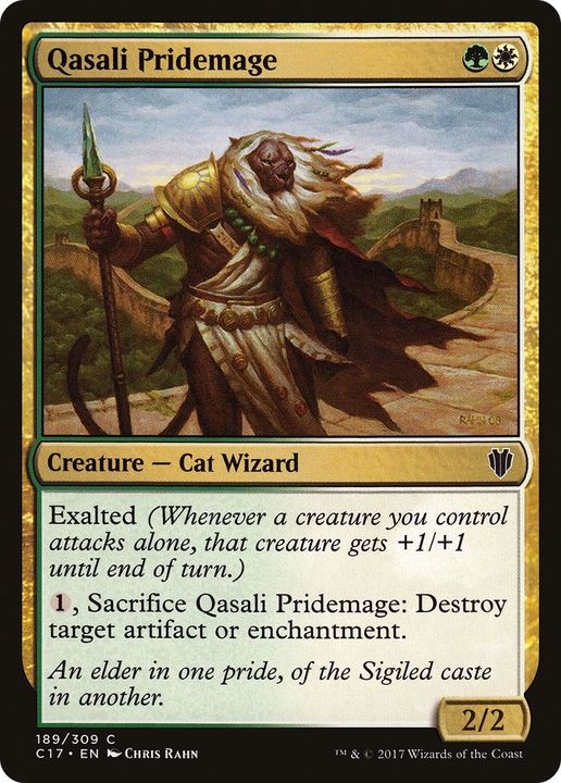 Qasali Pridemage in the group Magic the Gathering / Types / Colors / Multicolors / G, W at Proxyprinters.com (59162)