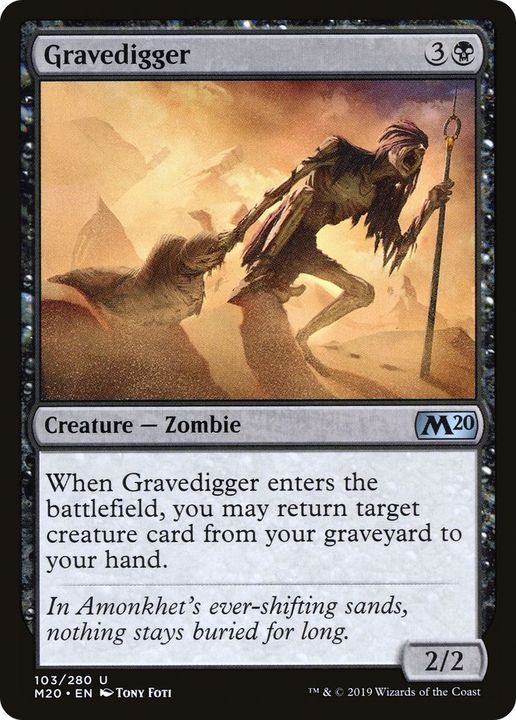 Gravedigger in the group Magic the Gathering / Types / Creatures / Zombie at Proxyprinters.com (5917)