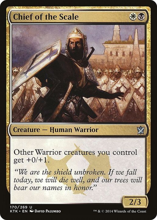 Chief of the Scale in the group Magic the Gathering / Types / Colors / Multicolors / B, W at Proxyprinters.com (59186)