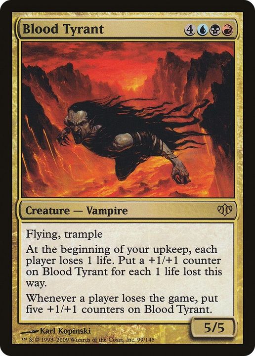 Blood Tyrant in the group Magic the Gathering / Types / Colors / Multicolors / B, R, U at Proxyprinters.com (59207)