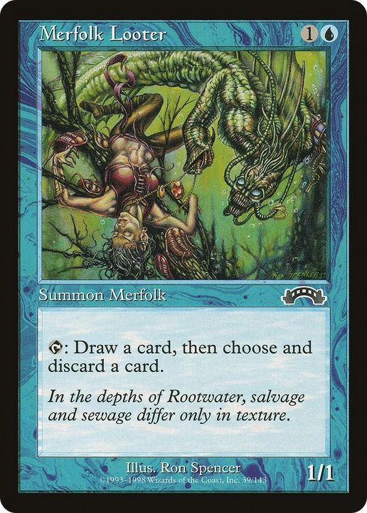 Merfolk Looter in the group Magic the Gathering / Types / Colors / Blue at Proxyprinters.com (5921)