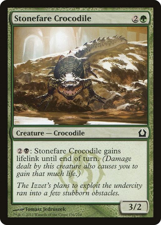 Stonefare Crocodile in the group Magic the Gathering / Types / Colors / Green at Proxyprinters.com (59252)