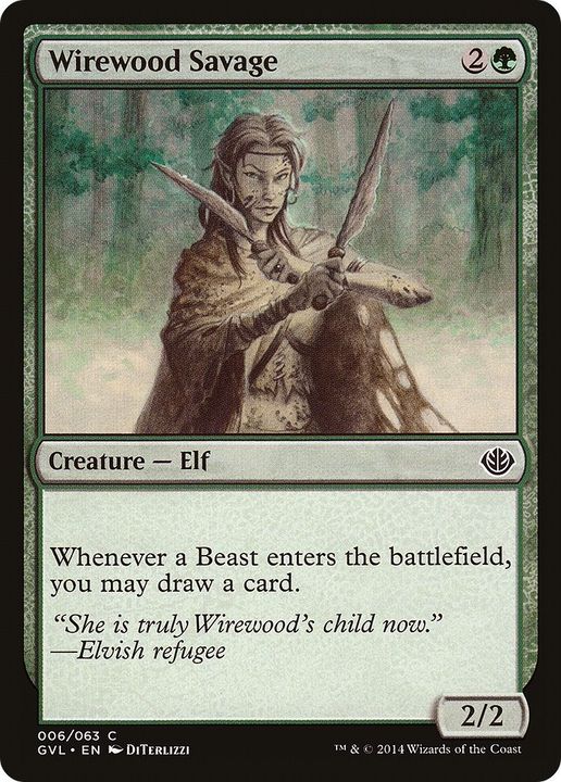 Wirewood Savage in the group Magic the Gathering / Types / Creatures / Elf at Proxyprinters.com (59260)