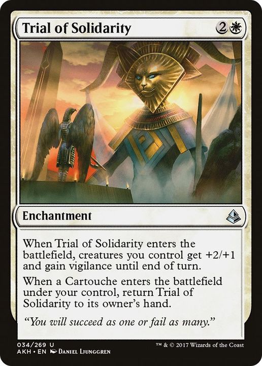 Trial of Solidarity in the group Magic the Gathering / Sets / Amonkhet at Proxyprinters.com (59263)