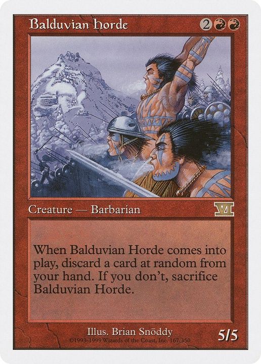 Balduvian Horde in the group Magic the Gathering / Sets / Classic Sixth Edition at Proxyprinters.com (5927)