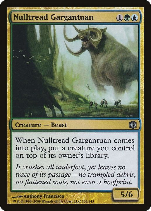 Nulltread Gargantuan in the group Magic the Gathering / Types / Colors / Multicolors / G, U at Proxyprinters.com (59271)