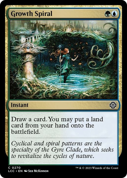 Growth Spiral in the group Magic the Gathering / Types / Colors / Multicolors / G, U at Proxyprinters.com (59298)