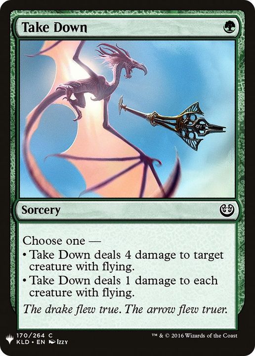 Take Down in the group Magic the Gathering / Types / Colors / Green at Proxyprinters.com (59318)