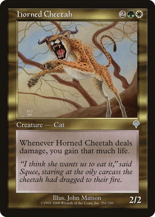 Horned Cheetah in the group Magic the Gathering / Sets / Invasion at Proxyprinters.com (59320)