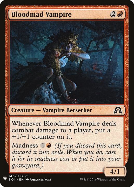 Bloodmad Vampire in the group Magic the Gathering / Types / Colors / Red at Proxyprinters.com (59340)