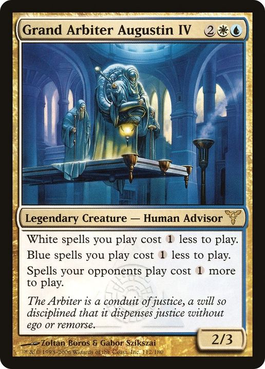 Grand Arbiter Augustin IV in the group Magic the Gathering / Types / Colors / Multicolors / U, W at Proxyprinters.com (59368)