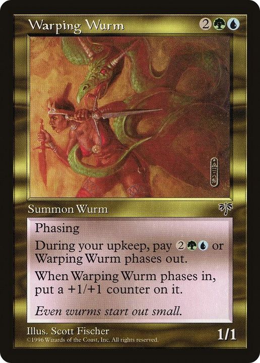 Warping Wurm in the group Magic the Gathering / Sets / Mirrodin Besieged Tokens at Proxyprinters.com (59411)