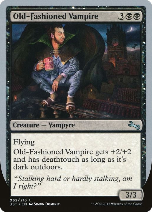 Old-Fashioned Vampire in the group Magic the Gathering / Types / Colors / Black at Proxyprinters.com (59413)