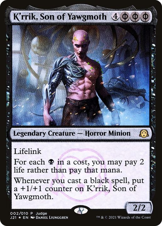 K'rrik, Son of Yawgmoth in the group Magic the Gathering / Sets / Judge Gift Cards 2021 at Proxyprinters.com (59445)